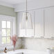 Saben 1 Light 9.1 inch Polished Nickel Indoor Pendant Ceiling Light